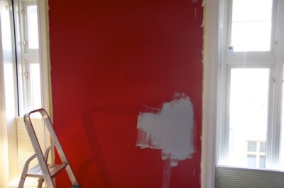 Painting one wall, what a difference. - 01