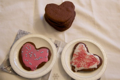 Heart Chocolate Sugar Cookies Recipe