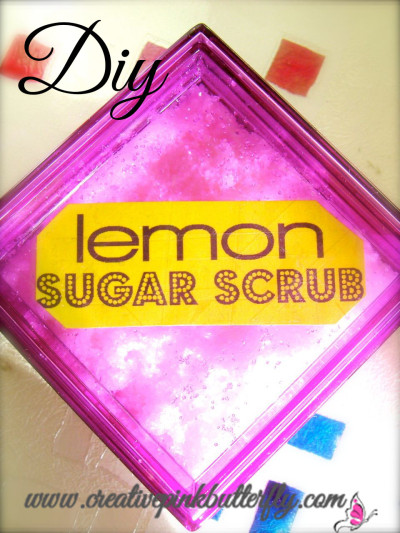 DIY Sugar Lemon Scrub