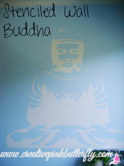 Stenciled Wall Buddha