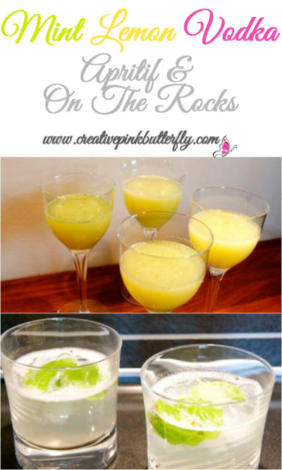 Mint Lemon Vodka Apritif & On The Rocks