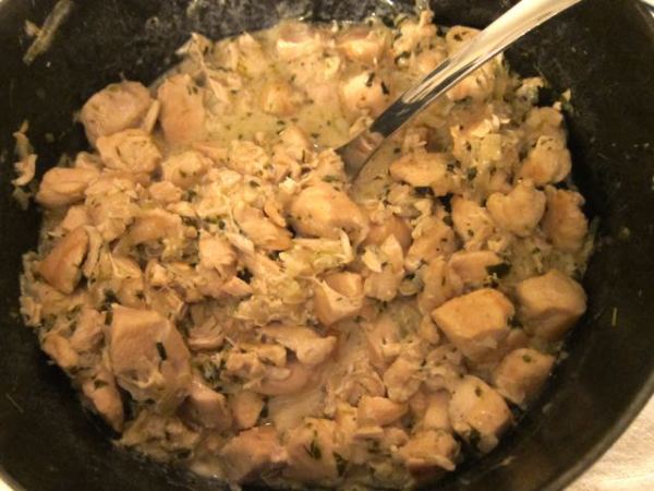 Chicken and cider casserole with apple and mashed potatoes - 25