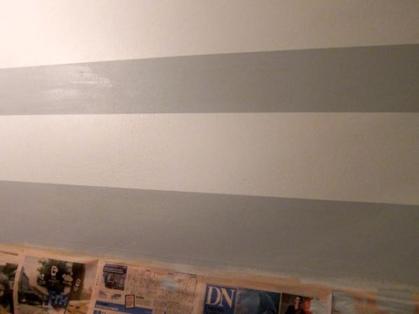 How To Paint Stripes on a Wall - 10