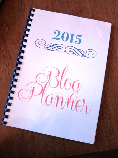 2015 Blog Planner