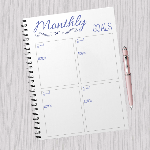 2016 Monthly Goals