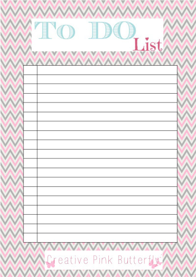 To Do List | Creative Pink Butterfly